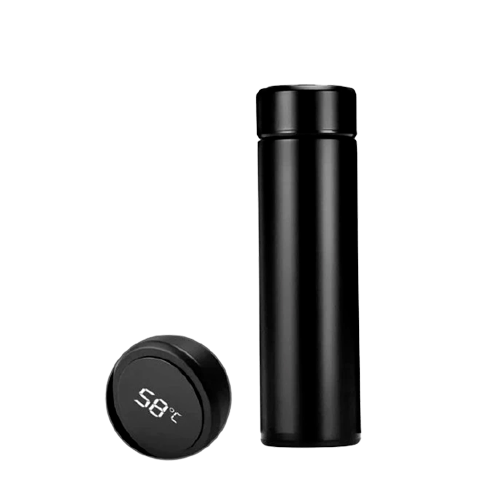 Garrafa Térmica Inox Termômetro Digital 500 ML - Frete Grátis
