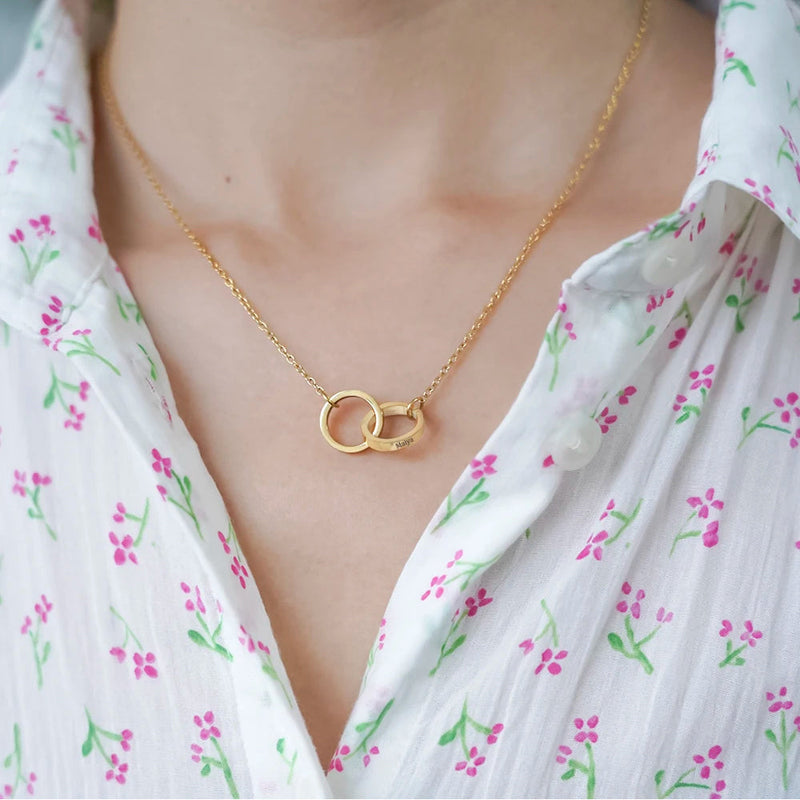 Colar Dueto de Amor + Urso com Rosa Eternizada