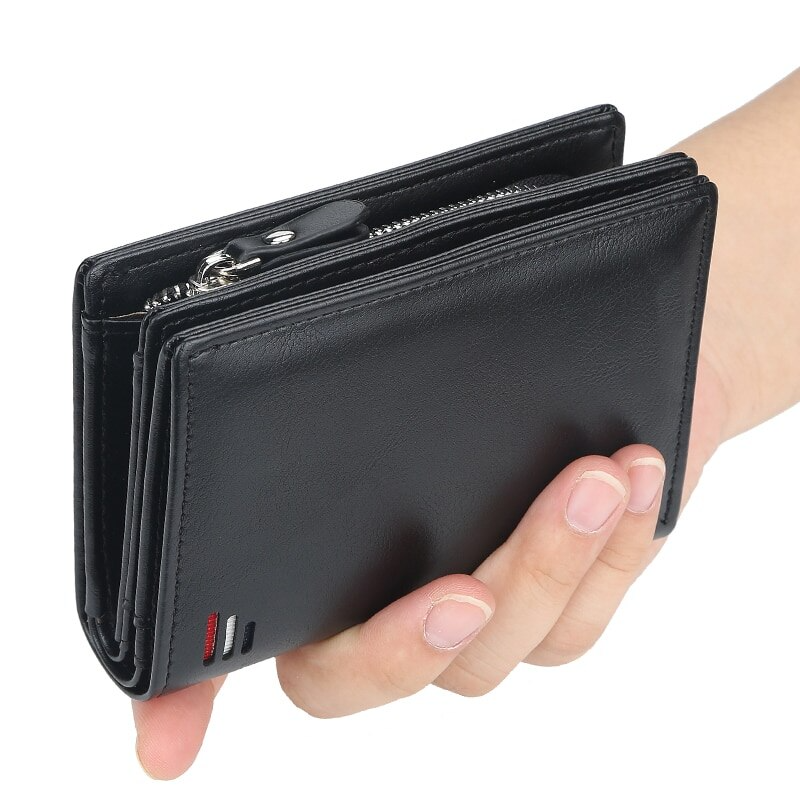 Carteira Masculina de Couro Antifraude Luxo - Frete Grátis
