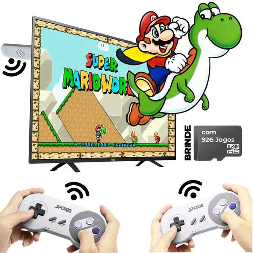 Nintendo Retrô 1.500 Jogos Nostálgicos + Dois Controles - PROMOÇÃO RELÂMPAGO (ESPECIAL BLACK FRIDAY)
