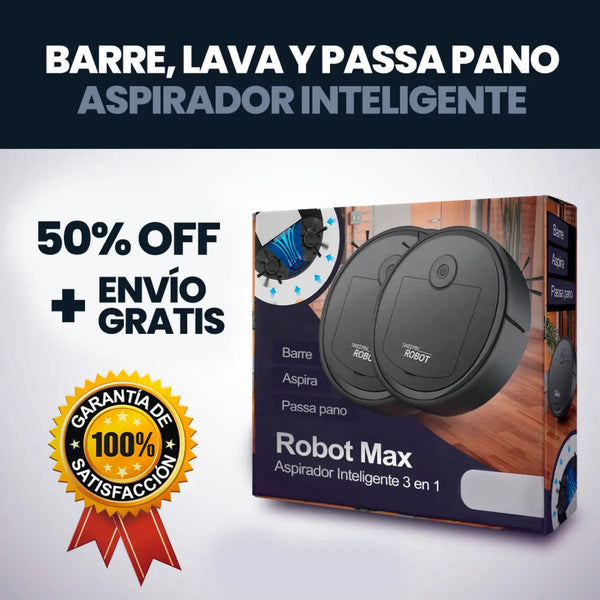 Compre 1 Lleve 2 - Robot Aspirador Inteligente MaxClean [ÚLTIMAS UNIDADES]