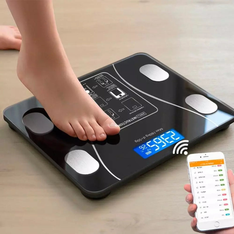Bascula Bioimpedancia Digital Bluetooth [HASTA 180KG]