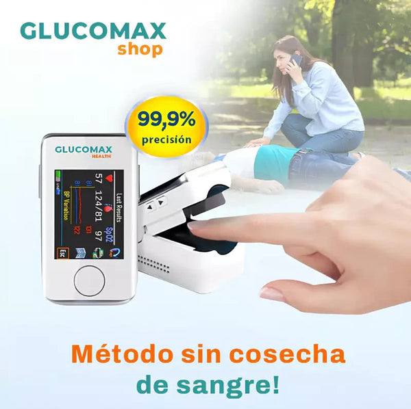 Medidor de Glucosa no Invasivo GlucoMax™ [PRECISIÓN DEL 99,9%]
