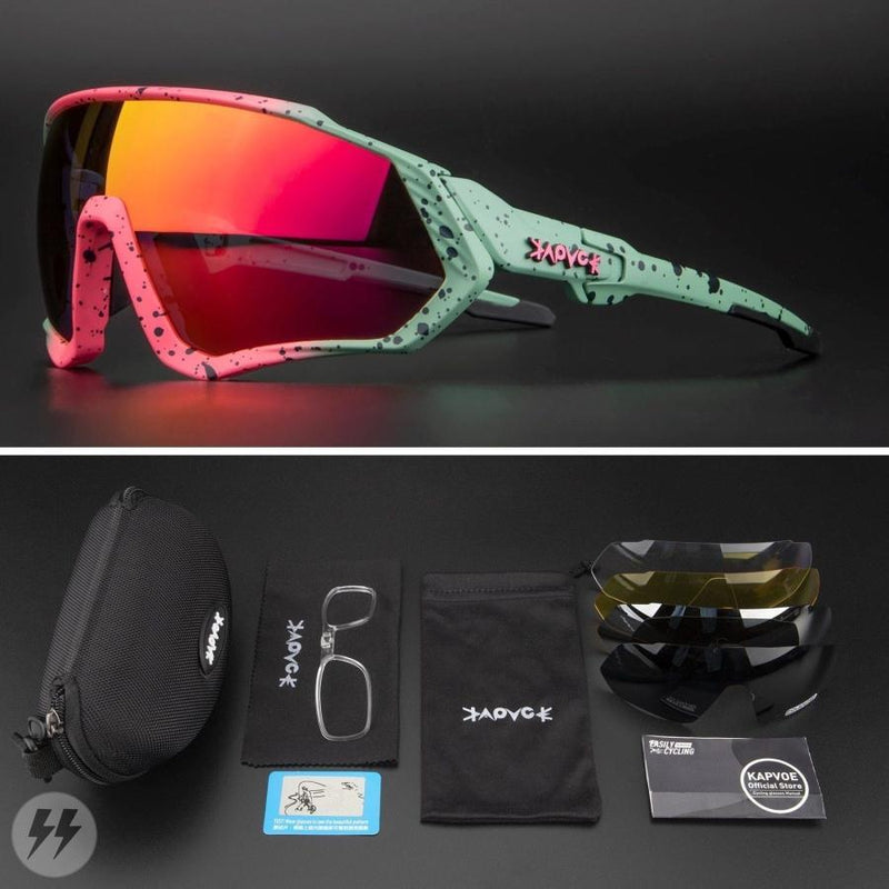 Óculos Ciclismo 5 Lentes Polarizado Original | Frete Grátis