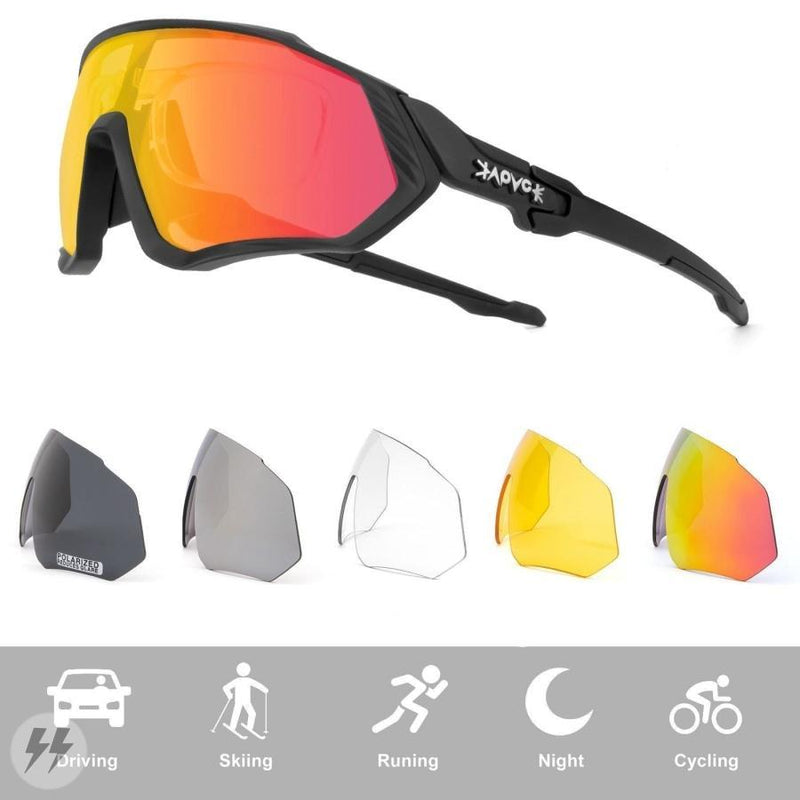Óculos Ciclismo 5 Lentes Polarizado Original | Frete Grátis