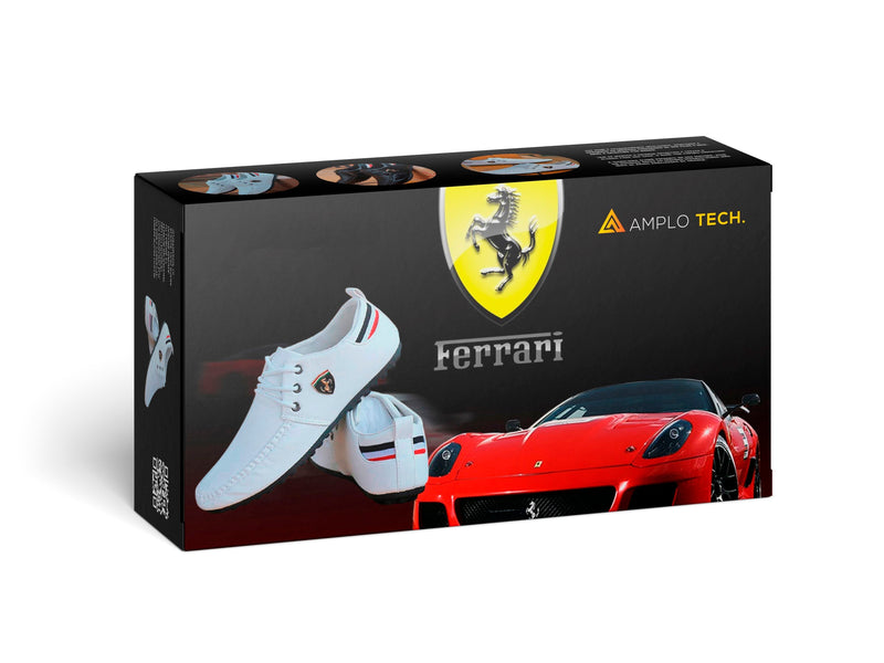 Sapatênis de Luxo Importado - Escuderia Ferrari - Frete Grátis